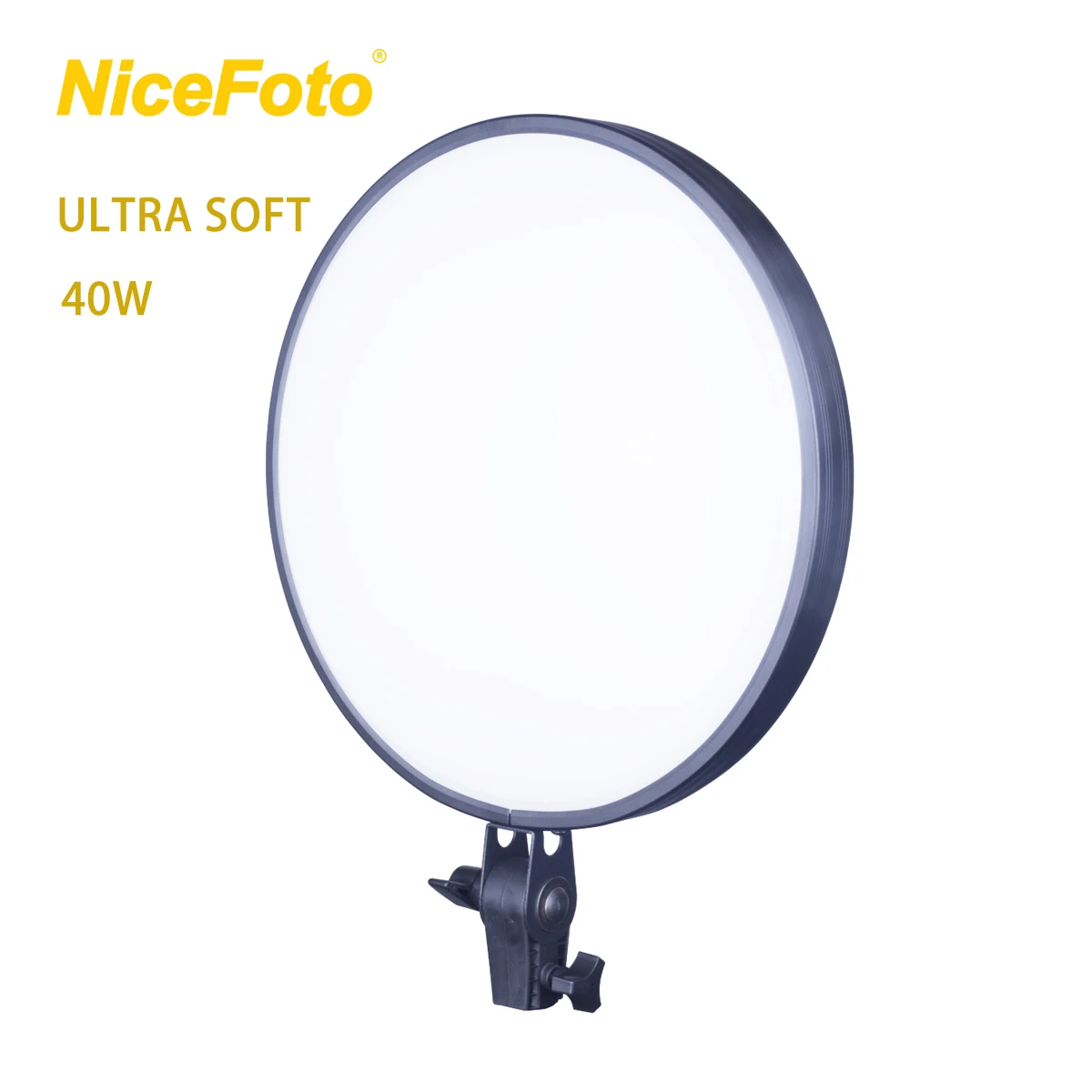 NiceFoto-480DI Bi-color 40W Low Blue Light Ultra Soft Studio Round LED Slim Panel Light for Photography and Videography