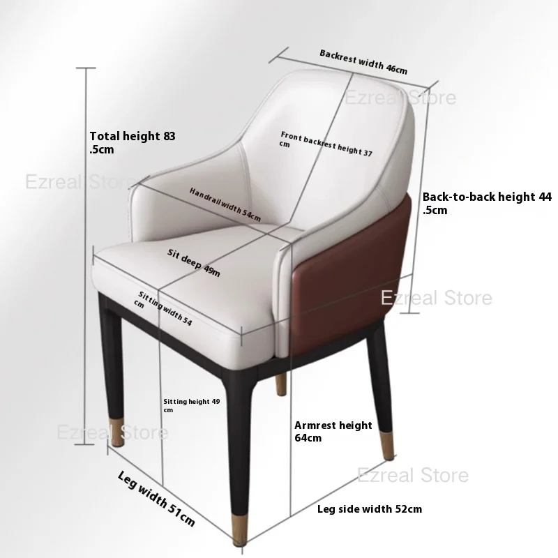 Living Room Kitchen Dining Chairs Home Outdoor Cafe Modern Dining Chair Gamer Computer Sillas Para Comedor Furniture LJ50DC