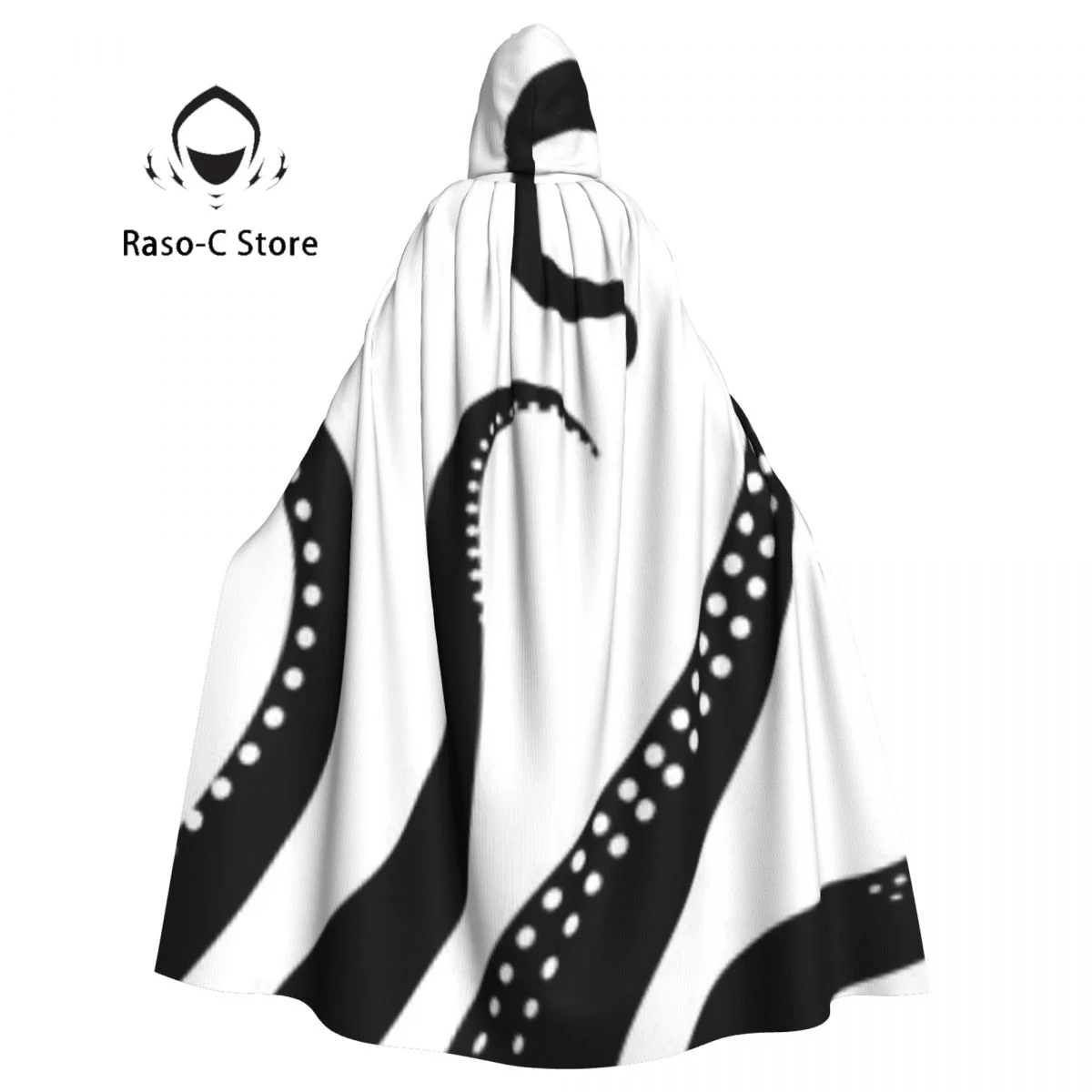 Hooded Cloak Unisex Cloak with Hood Octopus Tentacle Cloak Vampire Witch Cape Cosplay Costume