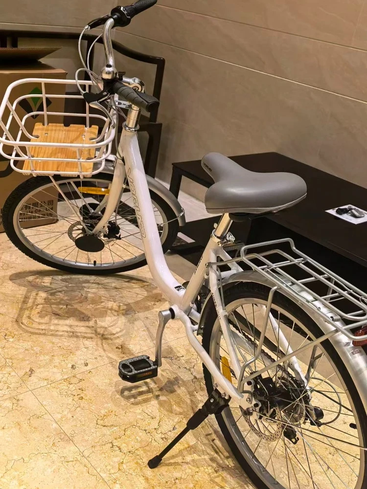 Portable Bike Front Basket, Easy Assembly Bicycle Cargo Rack Trendy Decor Storage Basket for Cycling Riding