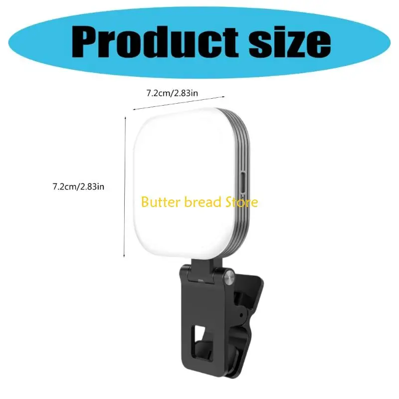 W89C ضوء هاتف مغناطيسي صغير مع بطارية 1000mAh و 3 ألوان خيار مناسب لإطلاق النار الليلي والبث المباشر