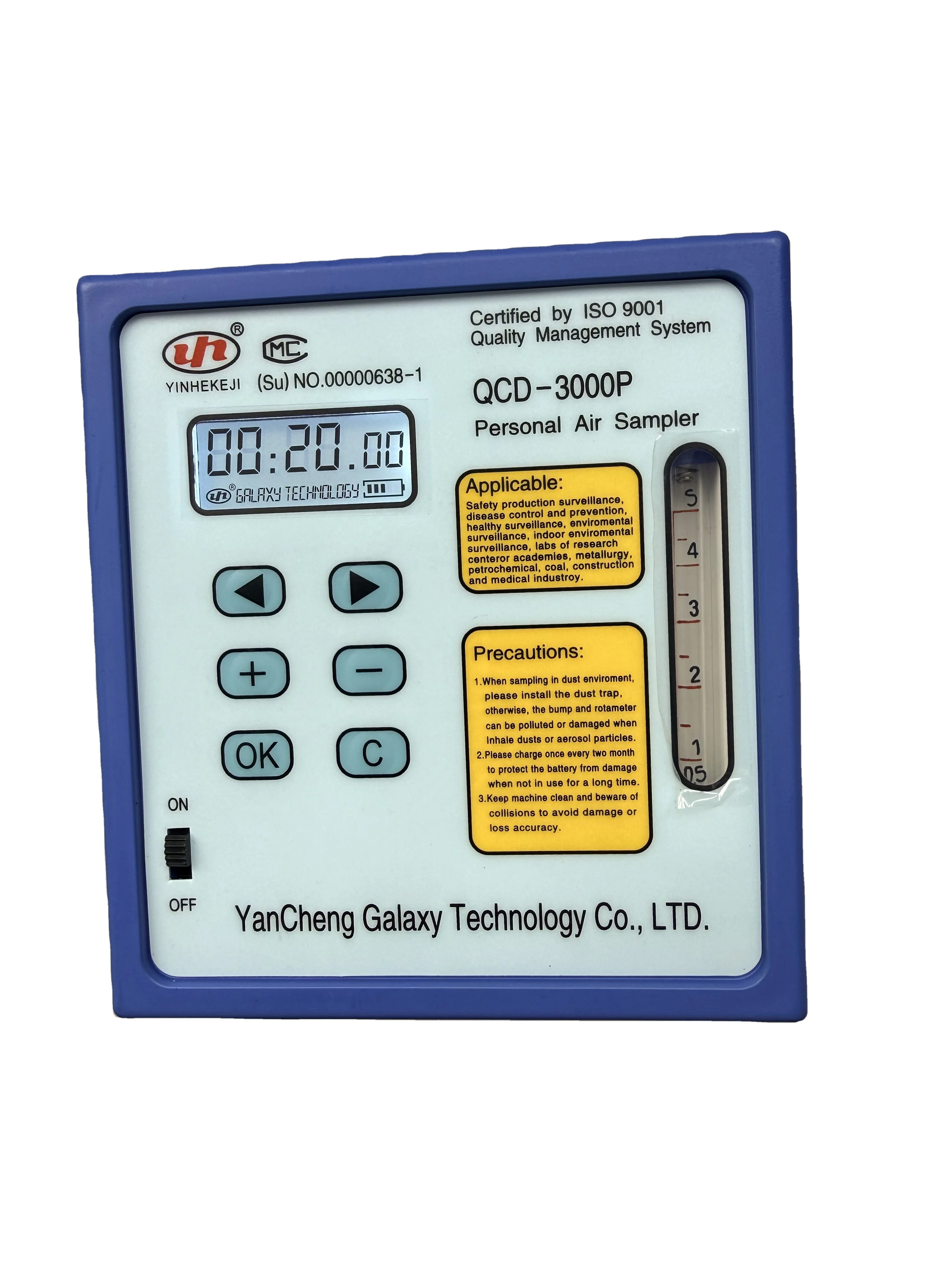 QCD-3000P Programmable Multi-function Personal Air Sampler