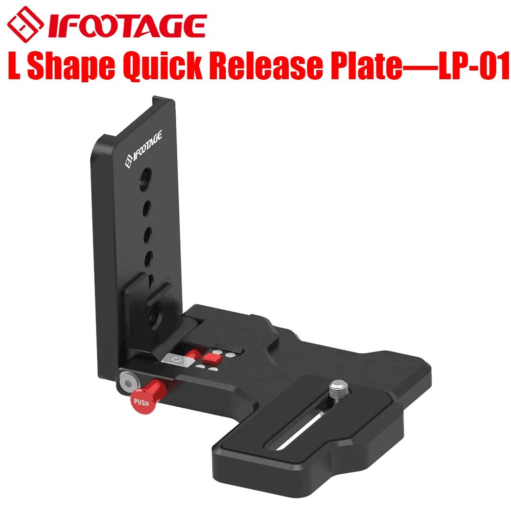 IFOOTAGE L-Shape Bracket Quick Release Plate LP-01, Accessory for IFOOTAGE Shark Slider Nano