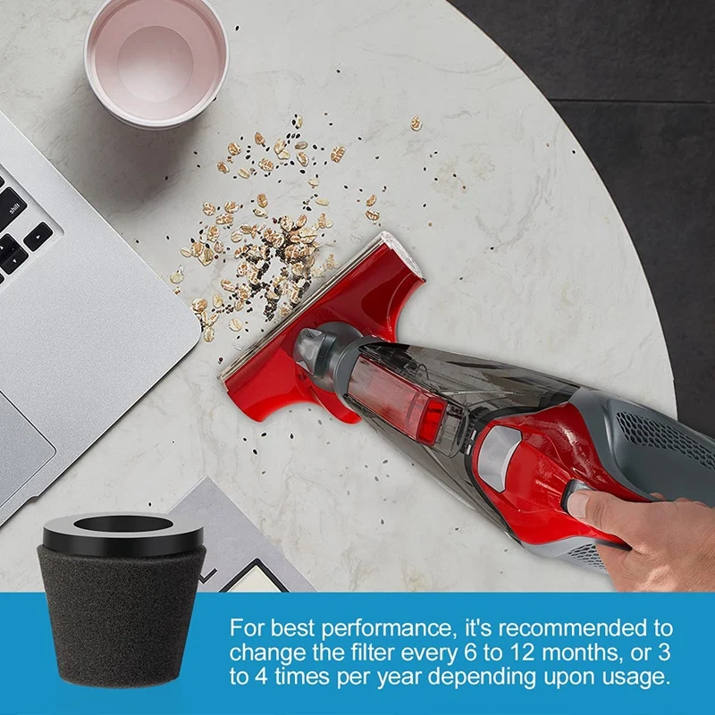 Ersatz filter für Schmutz teufel Skorpion Hands taub sauger Stil f117, im Vergleich zu Teilen ad40117 (4er Pack)