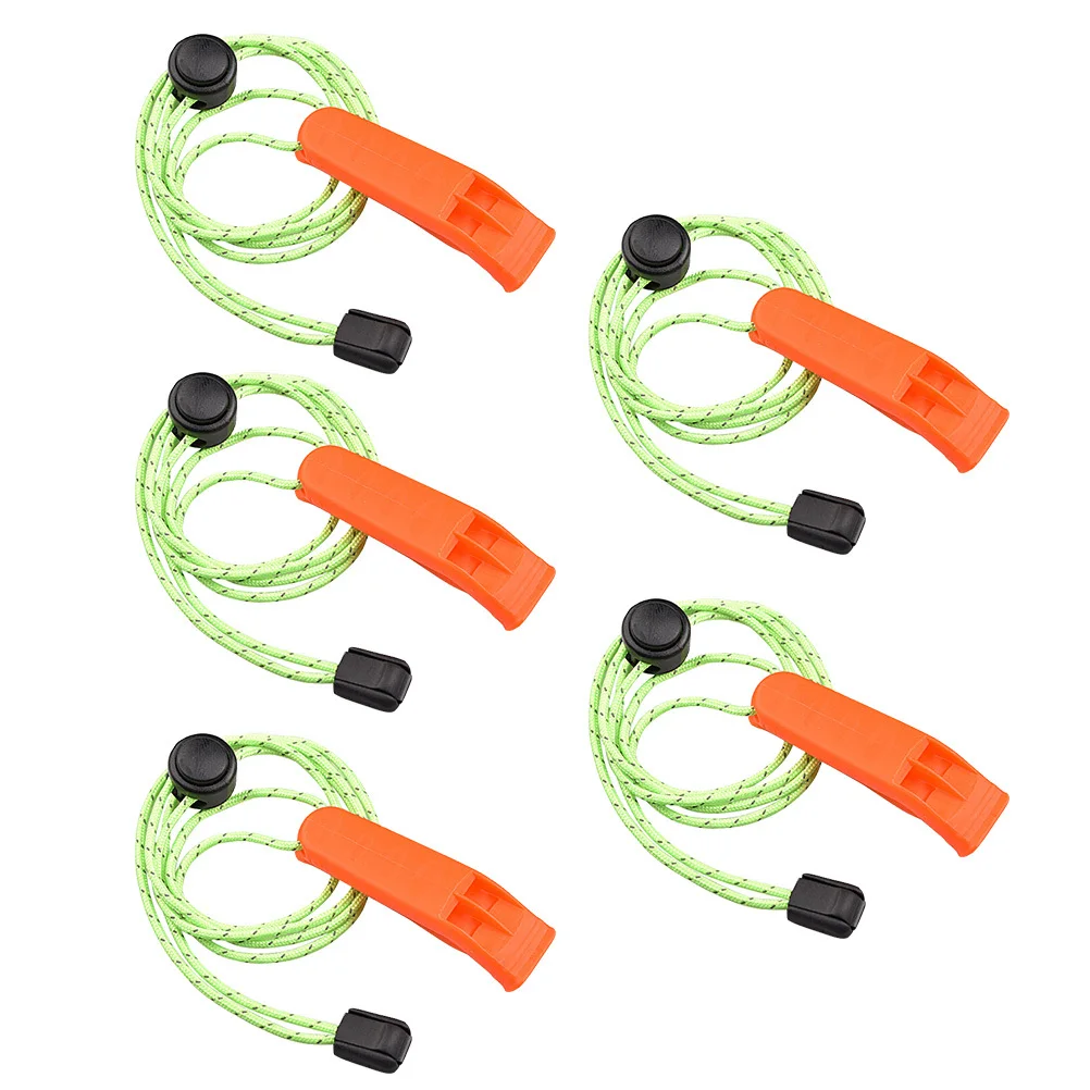 5 قطعة صافرة عالية الملعب دائم بصوت عال التخييم في حالات الطوارئ بقاء الملحقات في الهواء الطلق صافرة الطوارئ لوازم في الهواء الطلق