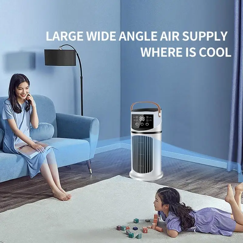 Portable AC Personal Air Cooler Fan Evaporative Cooling Ac Unit Personal Cooler For Desktop Room Car Bedroom Office Camping Tent - view 2