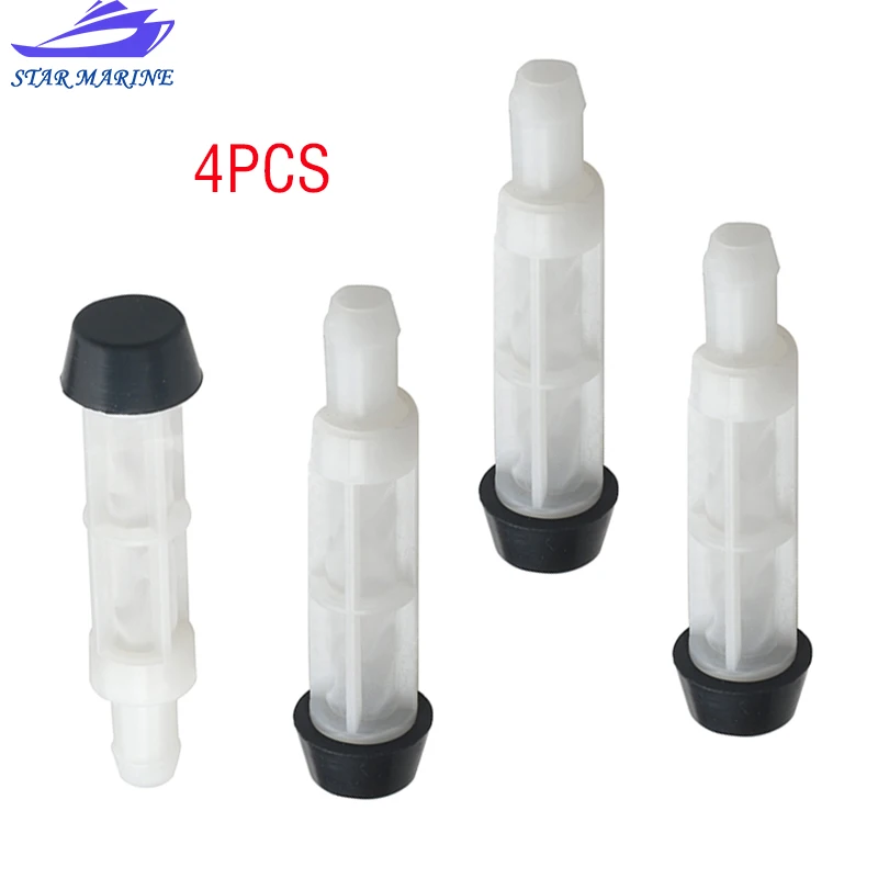 

6YJ-24260 Топливный фильтр 6YJ-244260-00 4 шт. для подвесного мотора Yamaha 2-тактный 9,9-85 л.с. 4-тактный F15-F40 6YJ-24260-00-00 4 шт.