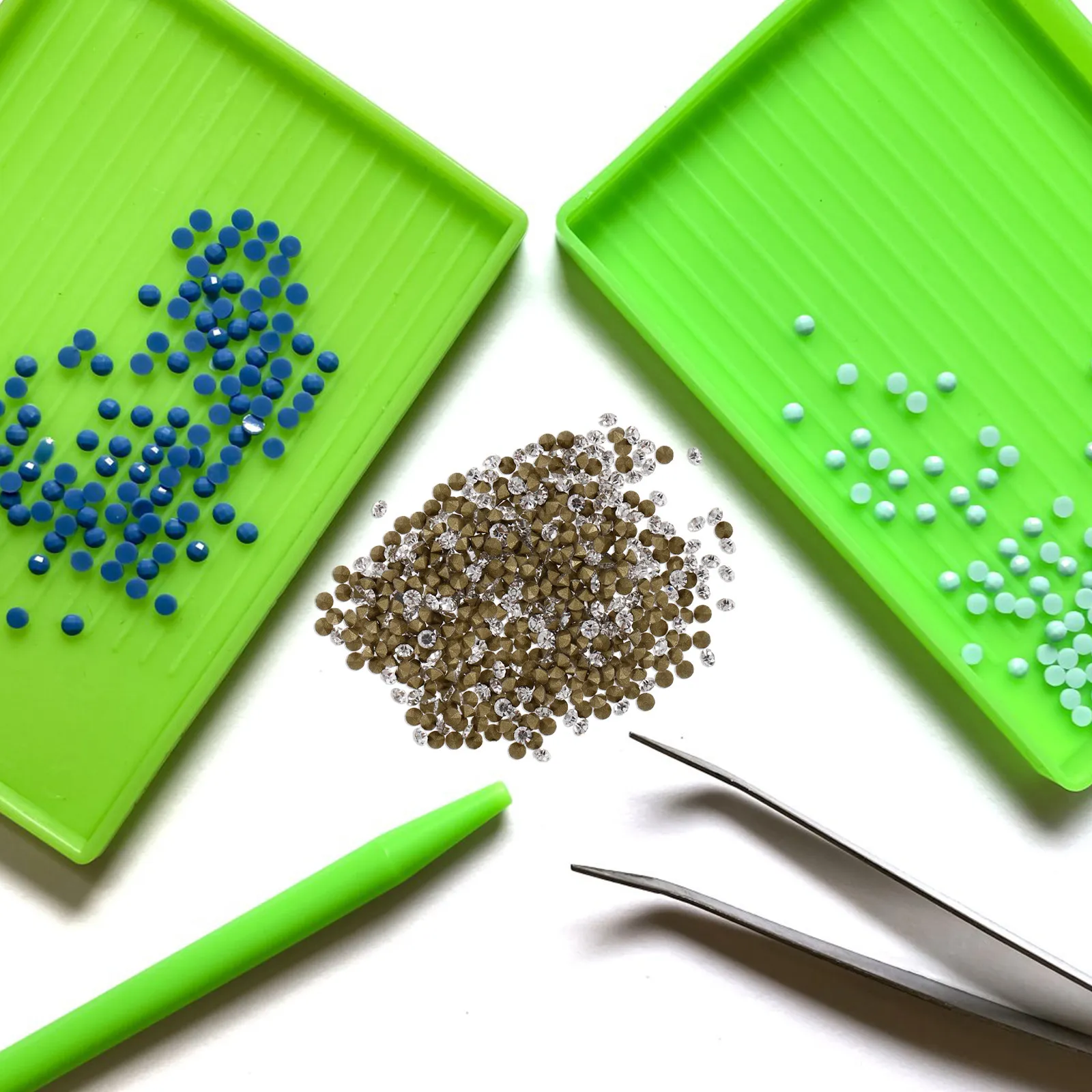 Glas-Strass-Steine für Nägel, Leichtgewichtig, Langlebig, DIY-Kleindekorationen für Handyhüllen, Kleidung, Scrapbooking, Haarspangen, Bastelarbeiten