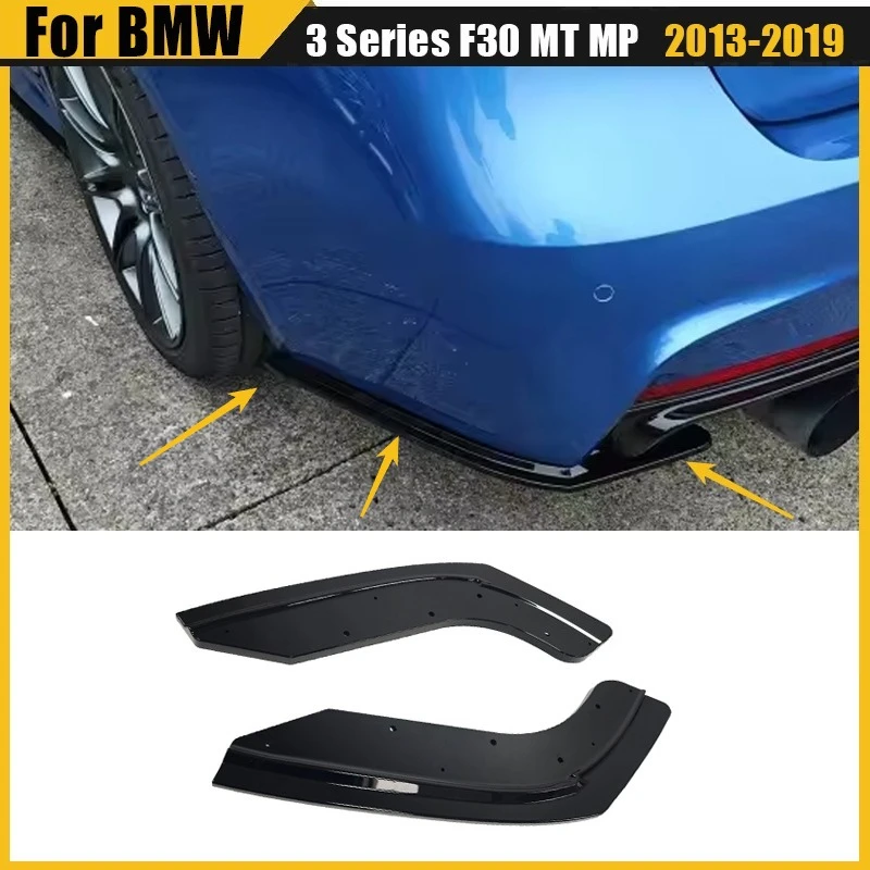 

Maxton Style Rear Side Splitters For BMW 3 Series F30 MT MP 2013-2019 Rear Bumper Side Splitter Diffuesr Guard Bodykit Tuning