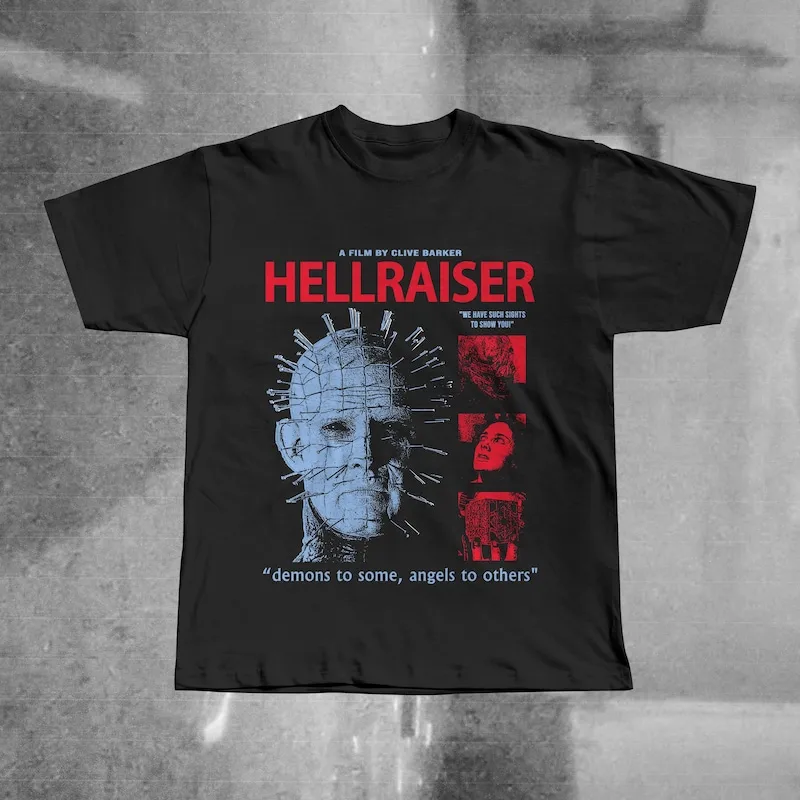 Hellraiser 1987 T-Shirt, Pinhead Clive Barker Cenobites Shirt, Cult Classic Fan Tee, Lament Configuration