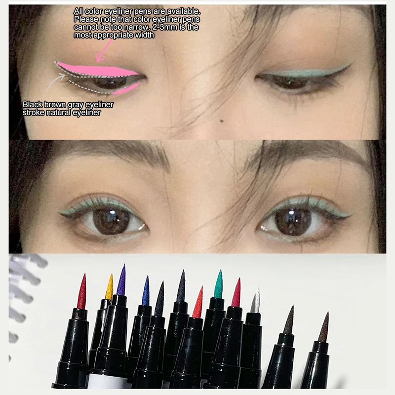 Laugh Eye Color Liquid Eyeliner High Pigment No Smudge Long-lasting Waterproof Quickily Drying Eyes Matte Cosmetics Product