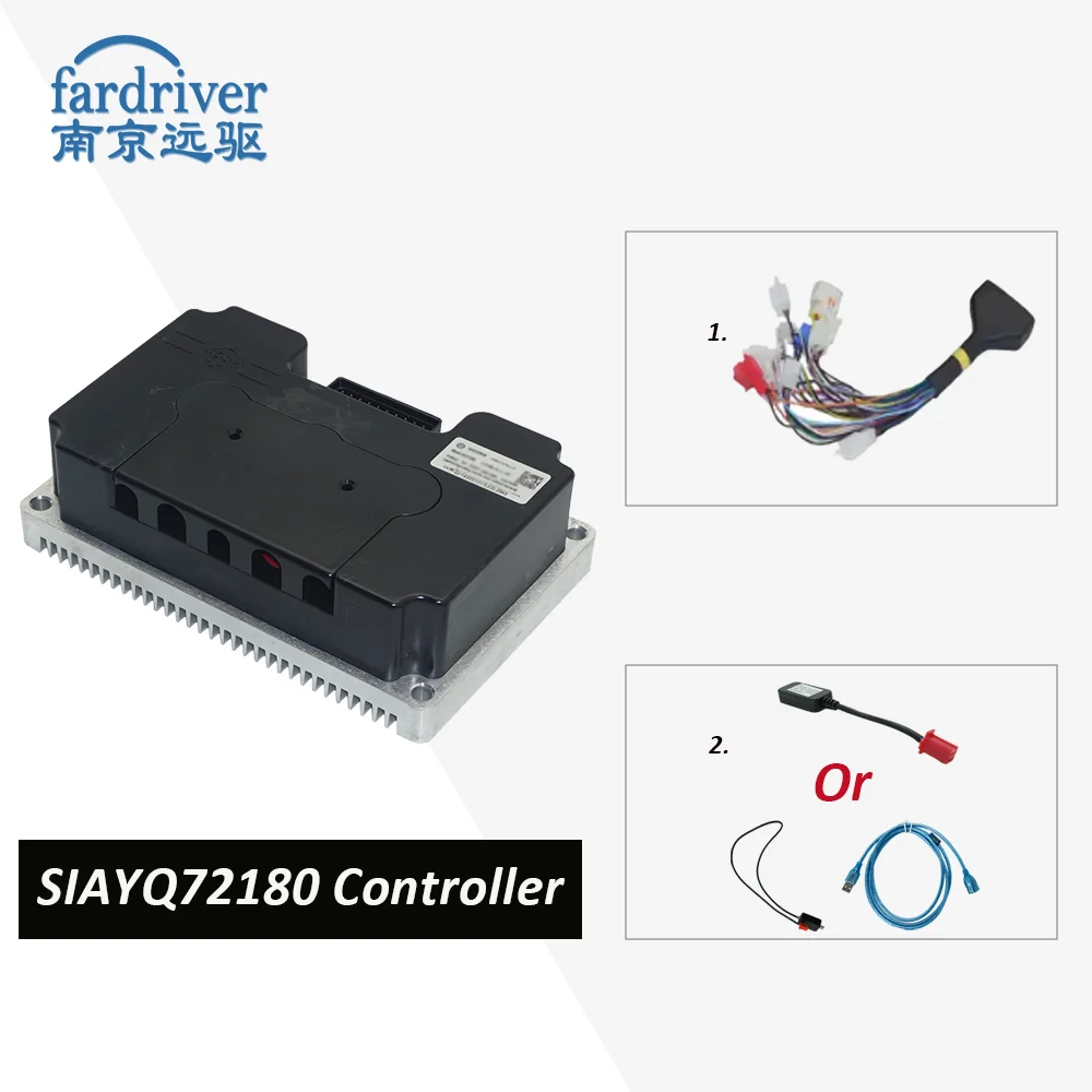 Fardriver Controller SIAYQ72180 Electric Scooter Programmable Controller 72V 180A with Bluetooth and CAN for Motorcycle