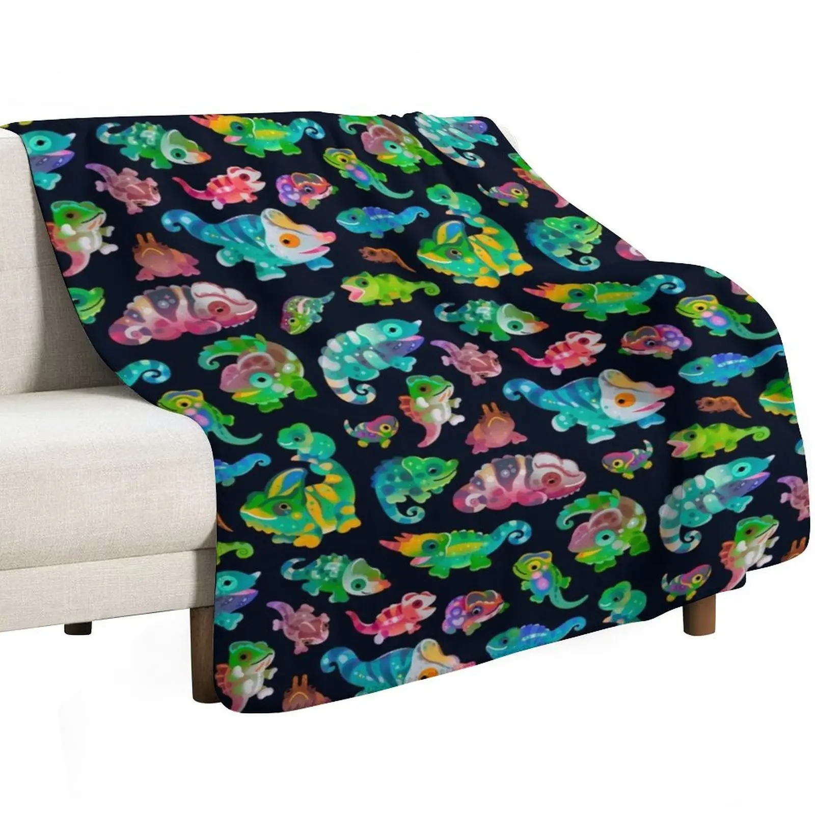 Chameleon Throw Blanket Soft Plush Plaid Fashion Sofas For Decorative Sofa Soft Beds bed plaid Luxury Blankets