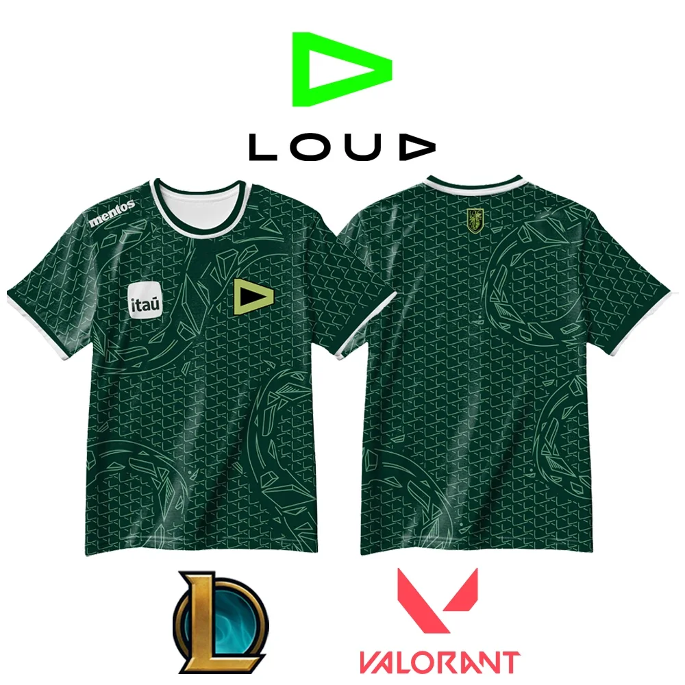 LOUD Esports Club New Uniforms Jersey League Of Legends Valorant Esports Player Training Tops Men's And Women's Sports T-shirts