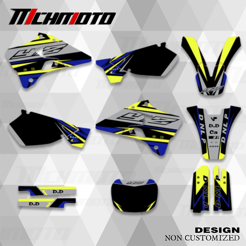 MCHMFG-pegatinas gráficas personalizadas para fondo de motocicleta, calcomanías para YAMAHA YZ125, YZ250, YZ 125, YZ 250, 1996, 1997, 1998, 1999,