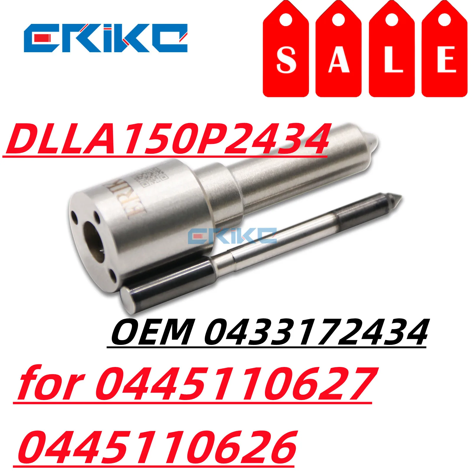 DLLA 150 P 2434 CR Diesel Fuel Pump Nozzle DLLA150P2434 Fuel Jet Nozzle Assy 0433172434 for Injection 0445110627 0445110626