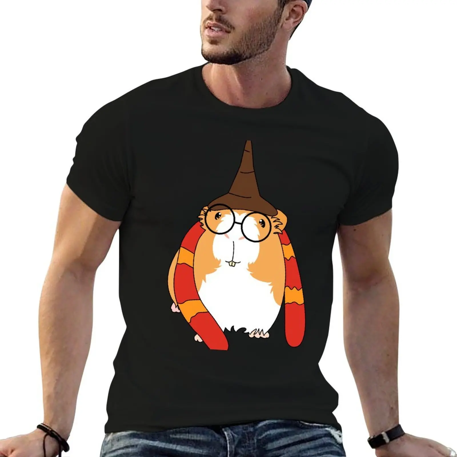 Guinea Pig Wizard Halloween Costume T-Shirt man t shirt designer t shirt custom print T-Shirt