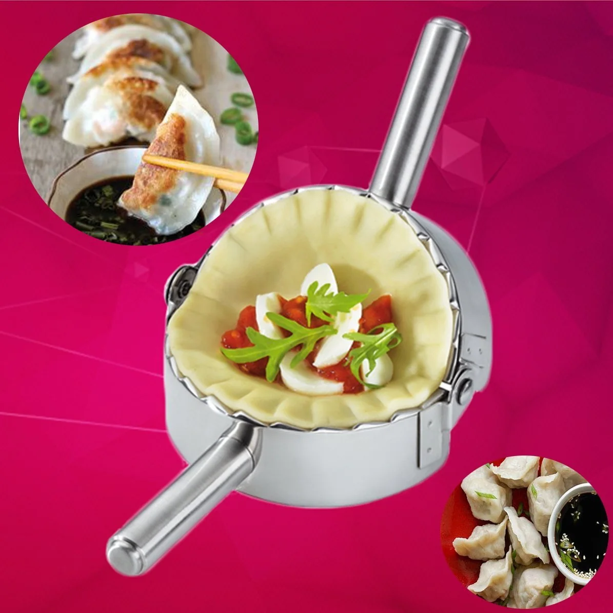 Molde para Ravioli de prensa de Empanada de acero inoxidable, dumplings utensilio para hacer, cortador de masa de pastelería, accesorios de cocina, los mejores utensilios