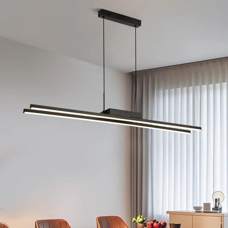 الشمال قلادة ضوء مزدوجة لومينز الثريا LED مصباح معلق لغرفة الطعام غرفة نوم غرفة المعيشة إضاءة ديكور المنزل