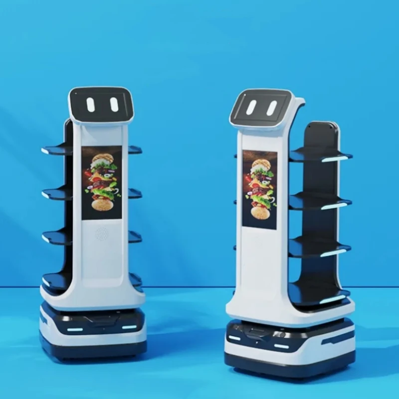 2024 micity Intelligent Catering Hotel Serving Food Waiter Restaurant Service Delivery Robot for Sale