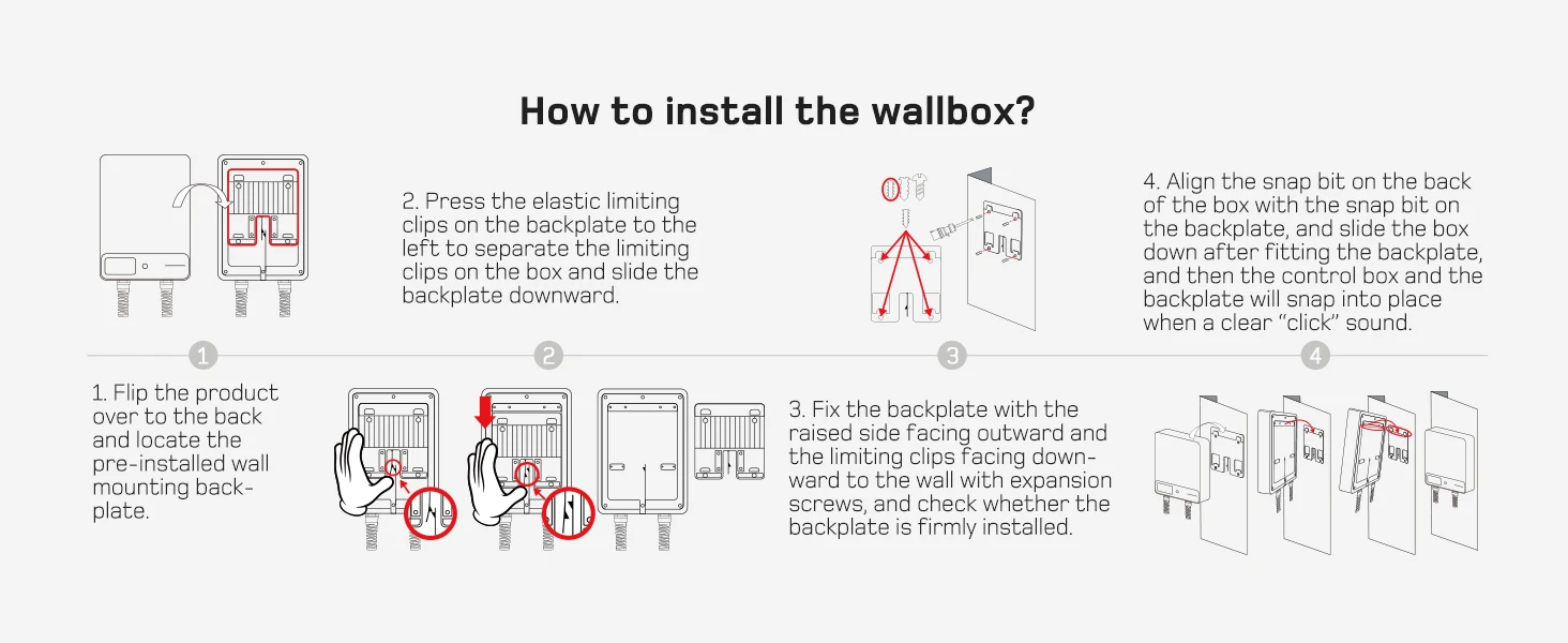 dé Wallbox Typ 2 11kW 16A 3-Phasen-Ladestation mit Tuya Smart App-Steuerung für Elektrofahrzeuge, 5m 7,5m 10m 12,5m 15m EV-Ladekabel – Detail 5