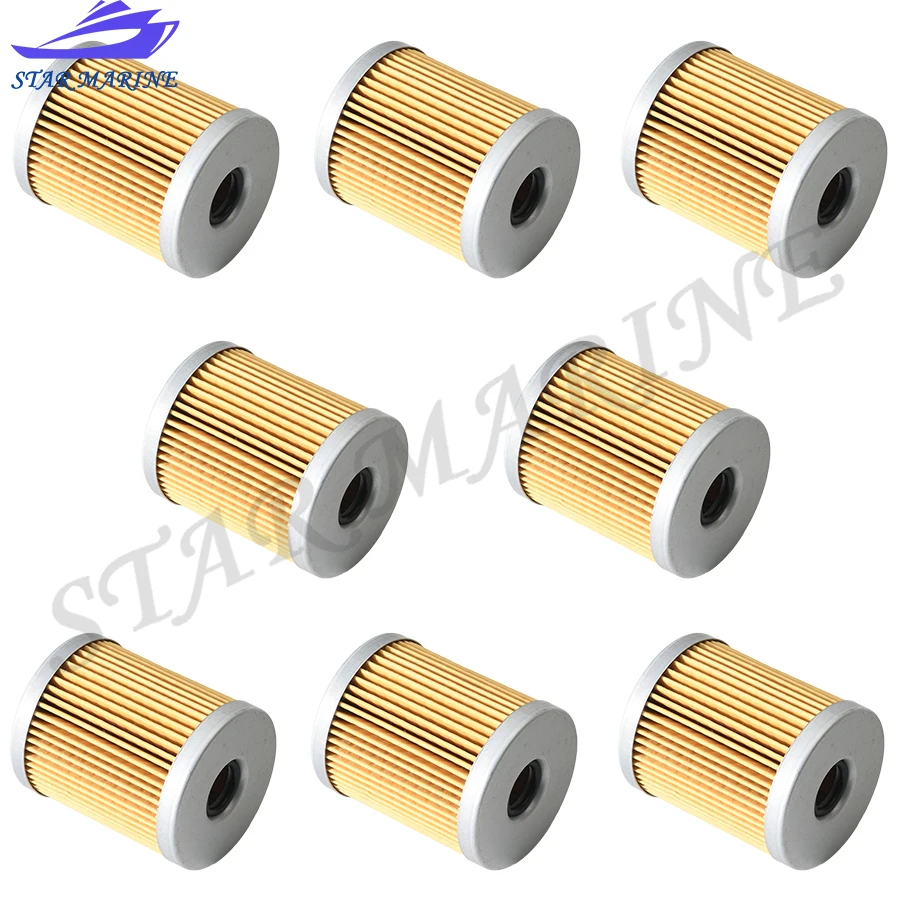 8PCS UF-10K 3Y7-02230-0 Fuel Filter Water Separator Element UF10K Outboard Motor Boat Engine For Yamaha Honda Suzuki Mercury