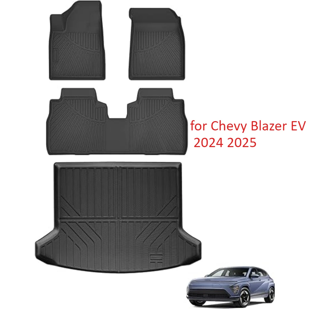 

Автомобильные коврики для Chevrolet Blazer EV 2024-2025, всепогодные коврики и коврик в багажник для Tucson, вкладыши для пола и грузового отсека