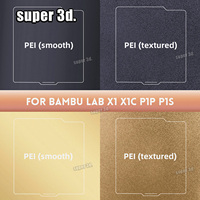 Bambulab Build Plate 257x257mm Spring Steel Sheet Smooth Pei Peo H1H Pey Plate A1 X1C P1S build plate 3d Printer bambu lab plate