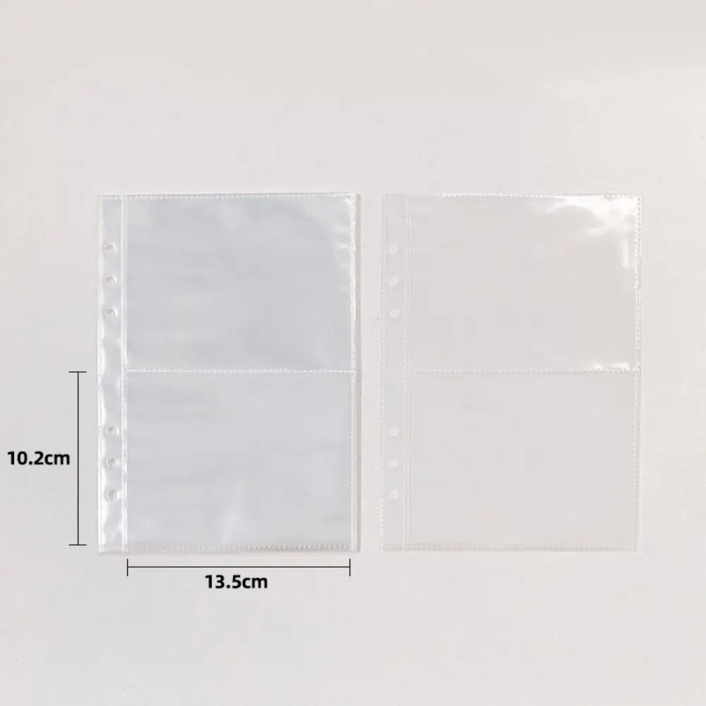 10 pçs a5 idol photocard titular páginas internas transparente horizontal ídolo álbum de fotos páginas internas verticais 1/2/4 grades