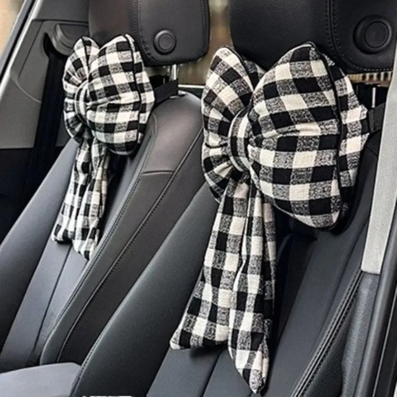 NEUE Schleife Kissen Autositz Nackenstütze Kissen, Auto Kopfstütze Nackenkissen Kissen, Rosa Autozubehör für Frauen