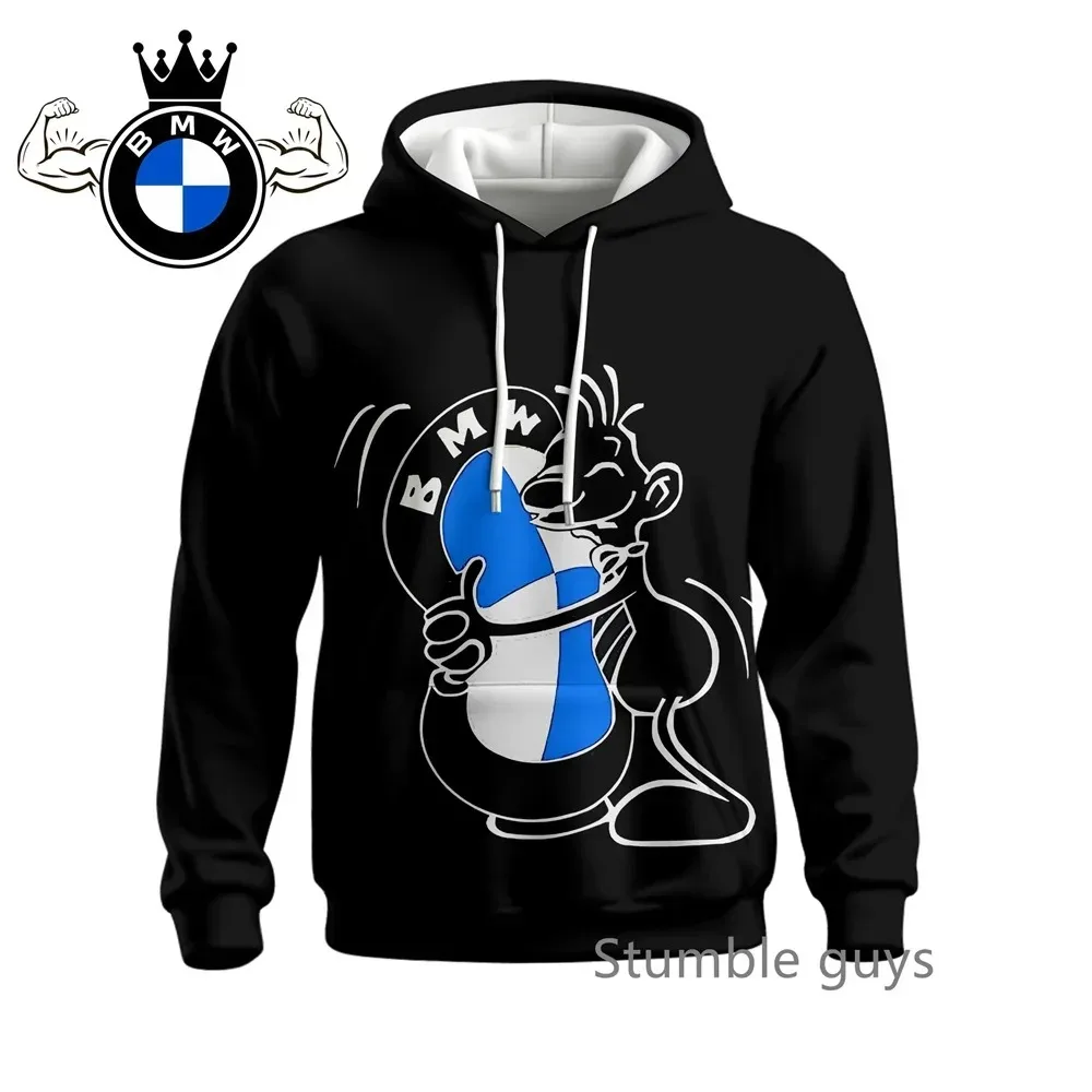 سويت شيرت بقلنسوة للخريف للرجال من BMW، سترة، سترة رياضية لسباق الدراجات النارية، سيارة رياضية M، سترة كاجوال عصرية ودافئة #2