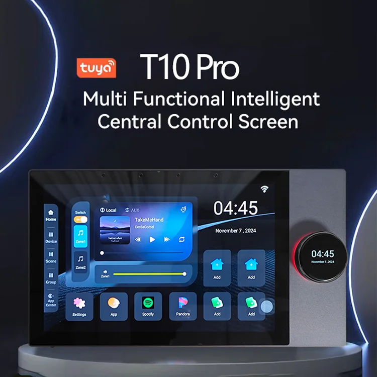 STLF 2025 Tuya 10 Inch Touch Smart Home Zigbee Gateway IPS Music Panel Built-in Amplifier WiFi Connectivity Smart Home Kits Syst