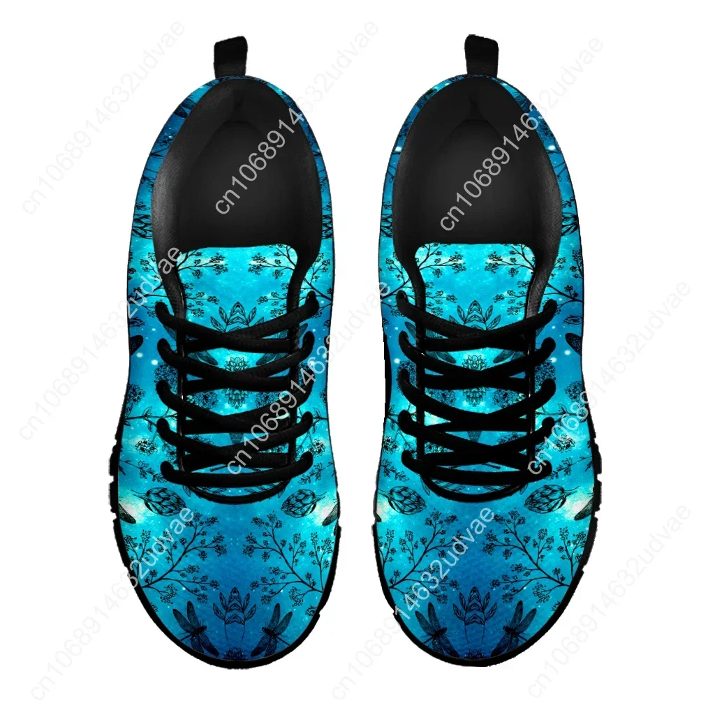 Star Dragonfly Design Fashion Sneakers Floral Print Comfortable Women's Sneakers Insect Casual Sneakers Chaussure