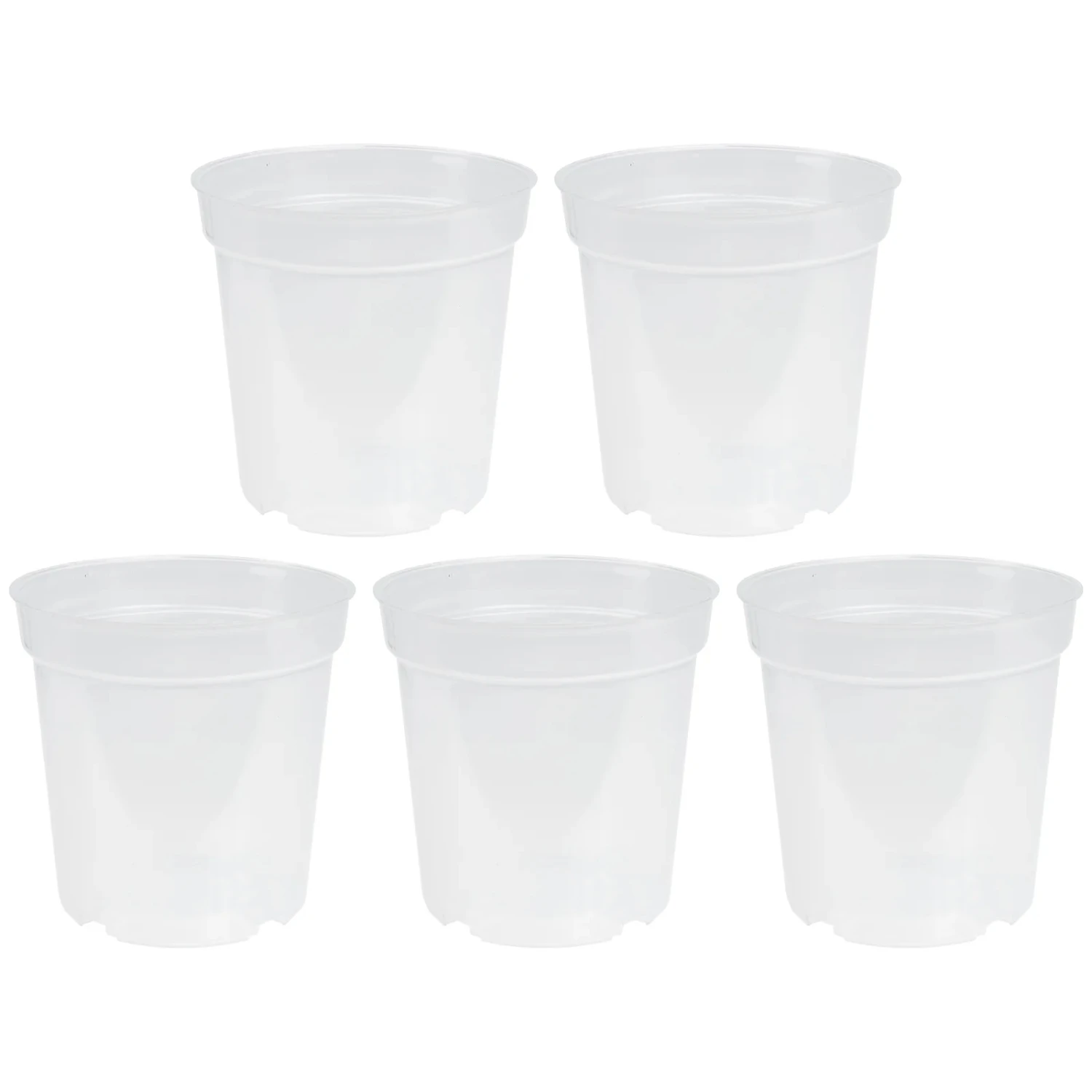 

Set of 5 Transparent Plastic Indoor Nursery Cups for Easy Strawberry Planting, Perfect for Gardening with Plants in Outdoor Cont