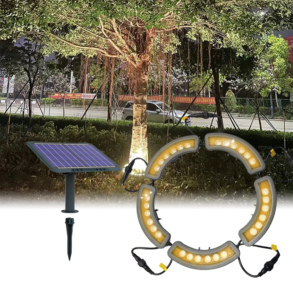 

DC24V Solar Outdoor LED Tree Palm Light with IP65 Rating Waterproof Garden Decoration for Landscape Lighting