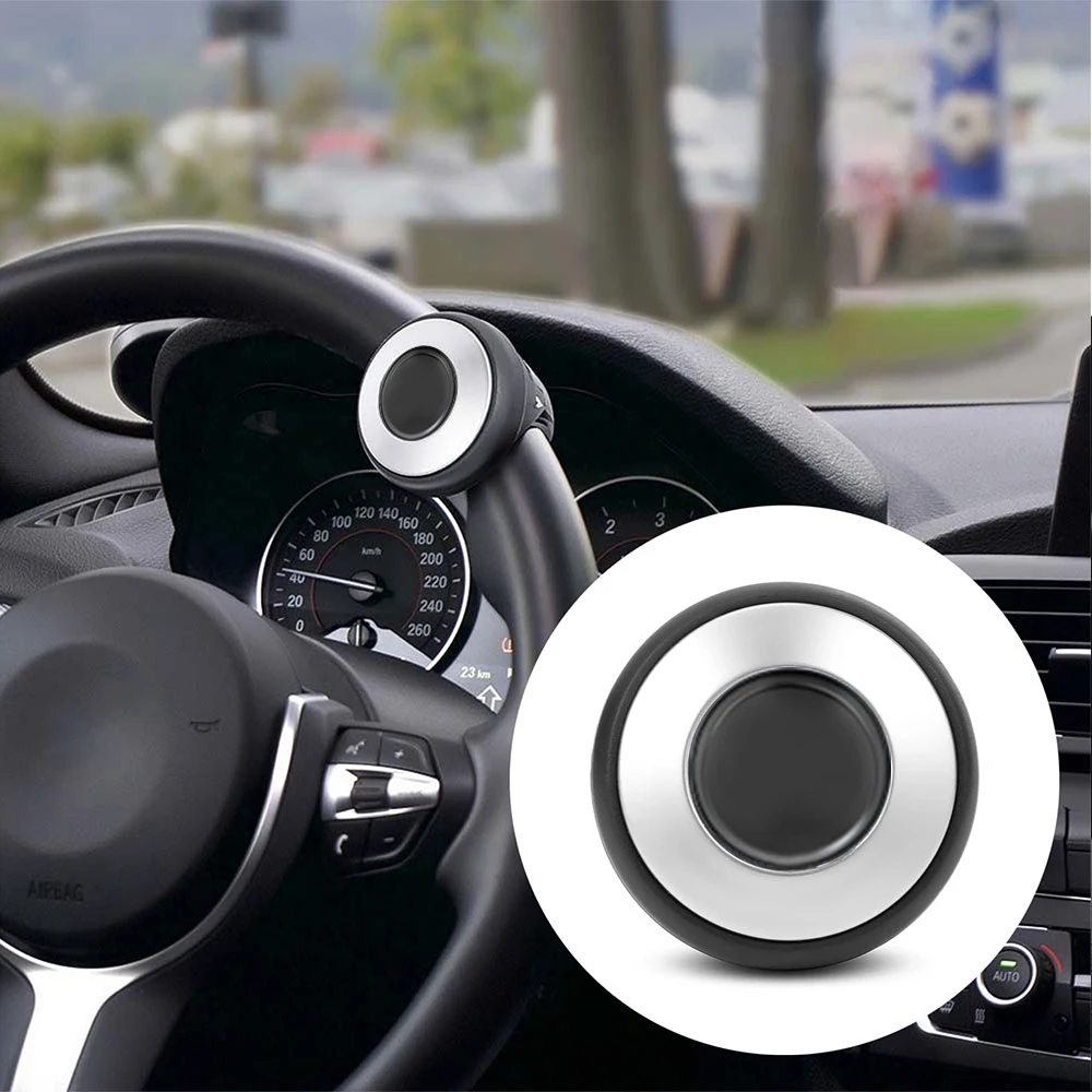 For Tesla Car Emblem Steering Wheel Booster Ball Labor Saving Turning Spinner Knob Bearing Power Handle Holders Auto Accessories