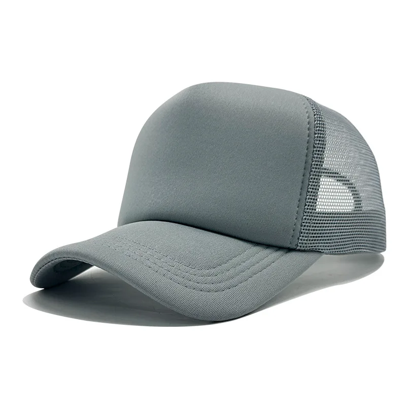 Angepasst Gedruckt Logo Schwamm Mesh Cap Einfarbig Baseball Hut Sonnenschirm Und Sonnenschutz Reise Caps Lkw Kappe Entenschnabel Hüte