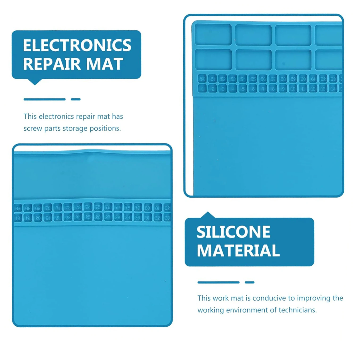 700*400mm Extra Large Silicon Insulation Pad Heat-Resistant Work Mat For Electronic Smart Phone Laptop Repair Soldering Mat