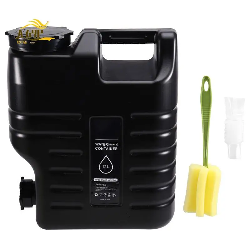 

A69P-12L Water Bucket Large Capacity Portable Drinking Water Canister With Detachable Faucet No Leakage For Outdoor Travel