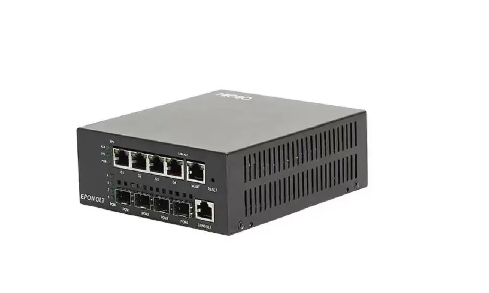 미니 4PON EPON Olt, DC12V 웹 SNMP, 화웨이, ZTE, 파이버 홈, XPON ONU와 호환 가능