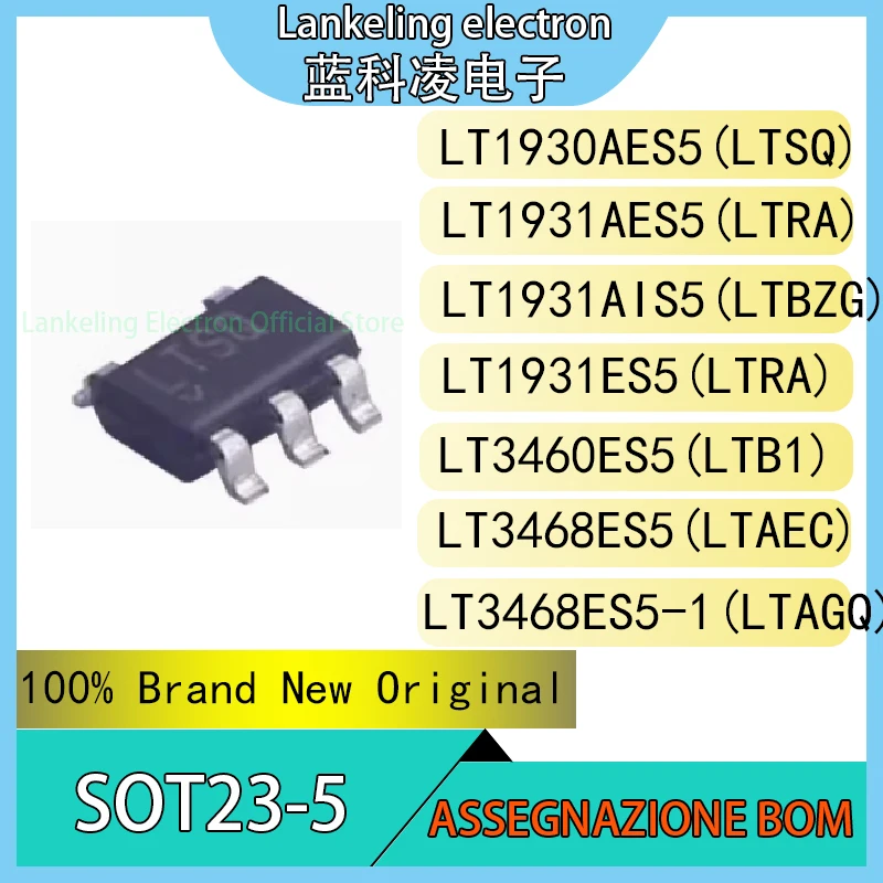 LT1930AES5 LT1931AES5 LT1931AIS5 LT1931ES5 LT3460ES5 LT3468ES5 LT3468ES5-1 LTSQ LTRA LTBZG LTRA LTB1 LTAEC LTAGQ IC chip SOT23-5