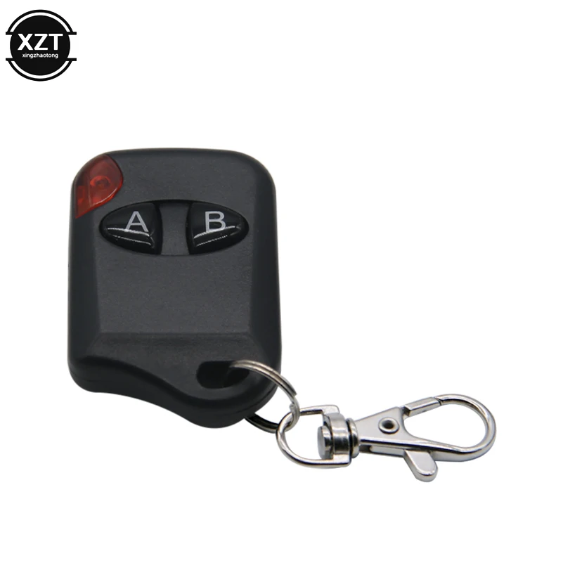 2 Buttons Key 433MHz Remote Control Wireless For Gate Garage Door Keychain  A B ON OFF Duplicator 2 Keys RF Remote Controller