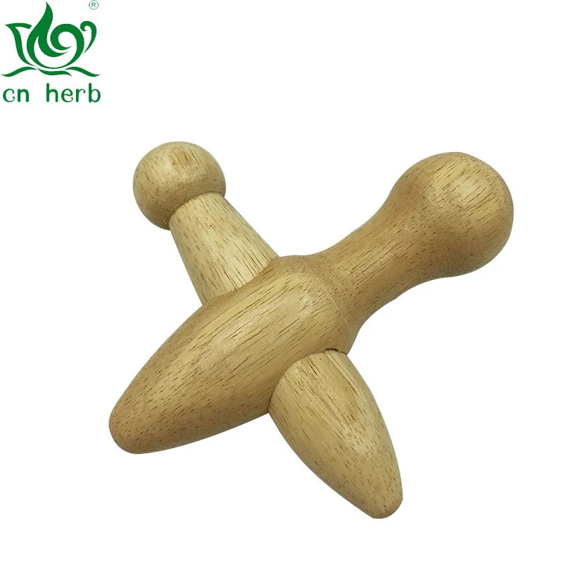 

CN Herb Triangular Wooden Massager Foot Massage Cone Acupoint Pressing Wooden Wooden Meridian Stick Acupuncture Stick