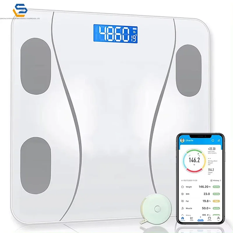 DDP Shipping180kg Digitale waage LED display digital body fat smart body composition scale for body weight and fat digital