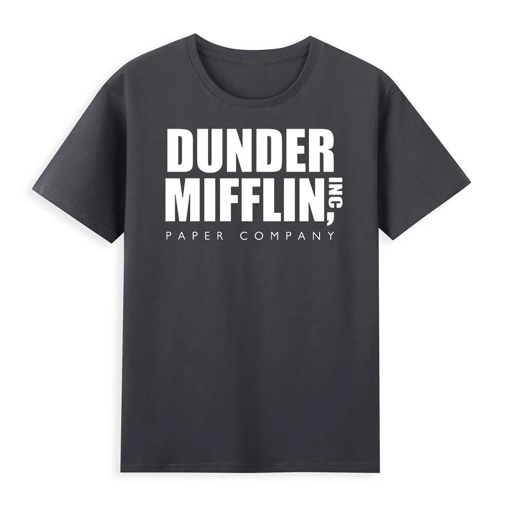 the Office Tv Show Dunder Mifflin Cotton High Quality EU Size tshirt anime men Tee 2000s graphic funny male clothes