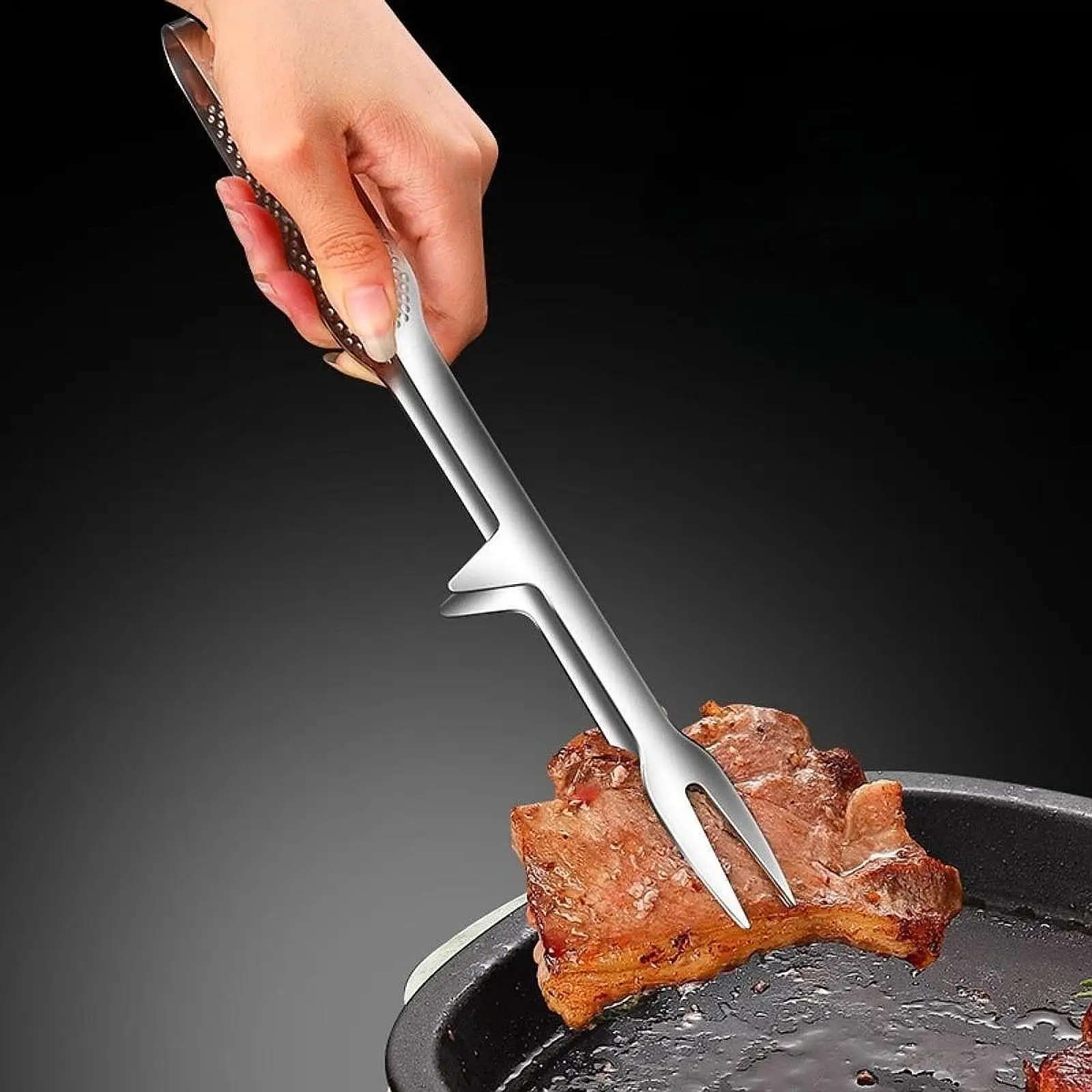 그릴 집게 서빙기구 케이터링 도구 바베큐 피크닉 베이킹용 화재 집게