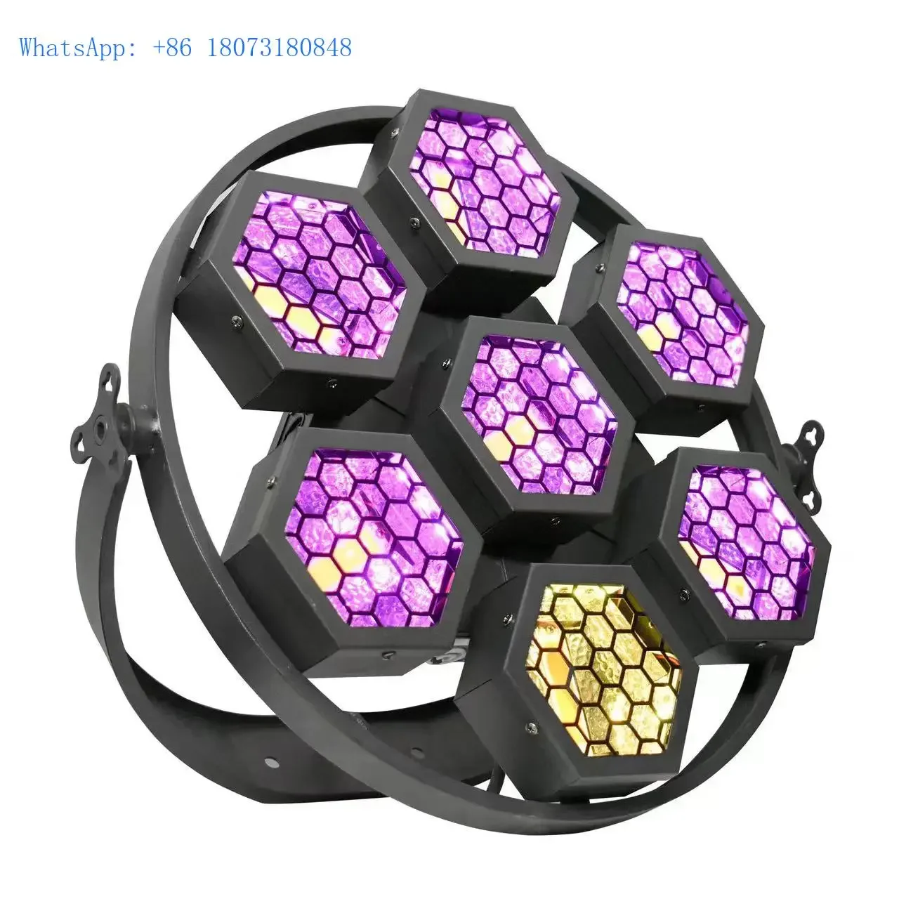 7pcs 100W Retro Strobe Light Warm White Audio Disco Stage Background Vintage Halogen LED Matrix Beam Stage Lighting