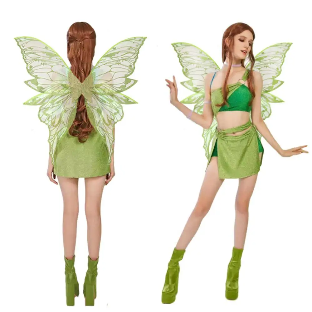 

F5 Adults Fairy Wings Girls Sparkling Angel Wings Butterfly Costume Wings Halloween Costume Dress up Party Favor Christmas Gift