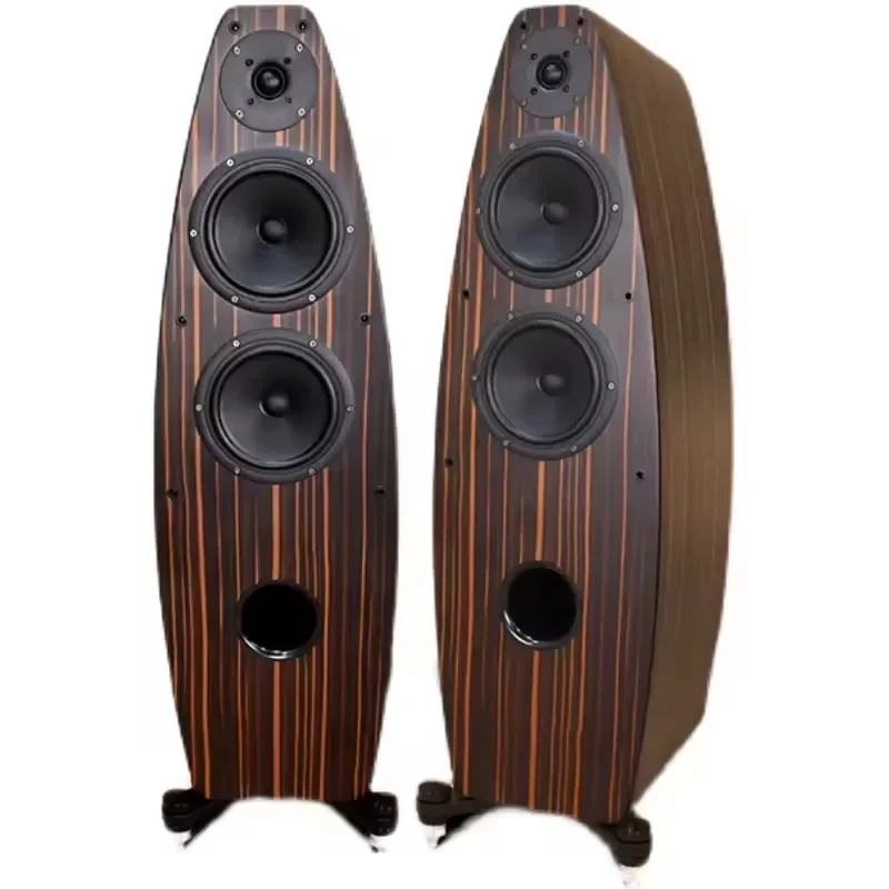 T-6 Floor Speaker Tower Speaker Wooden Case Passive None-Battery Lossless