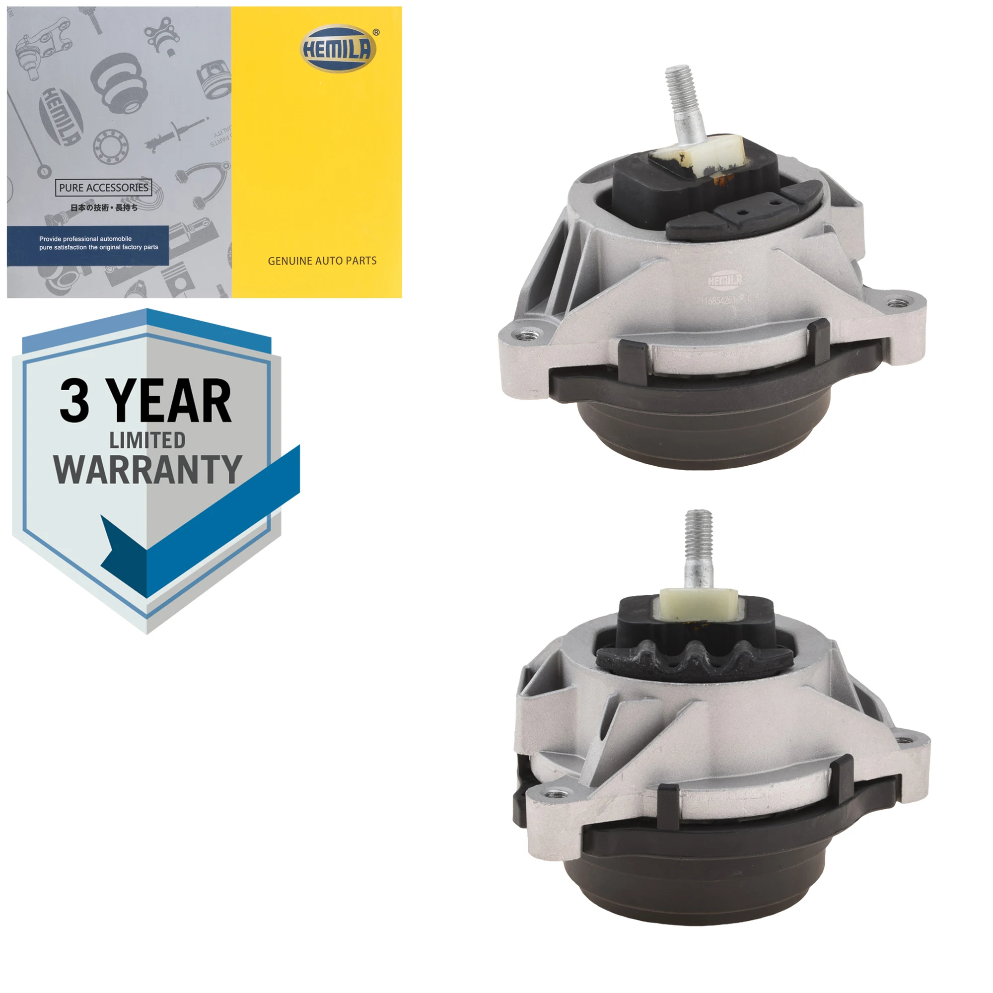 

2 Pc Left and Right Engine Mount 22116854251,22116854252 For BMW F20/F21 114i,116i,118i,120i,F30/F80 316i,318i,320i